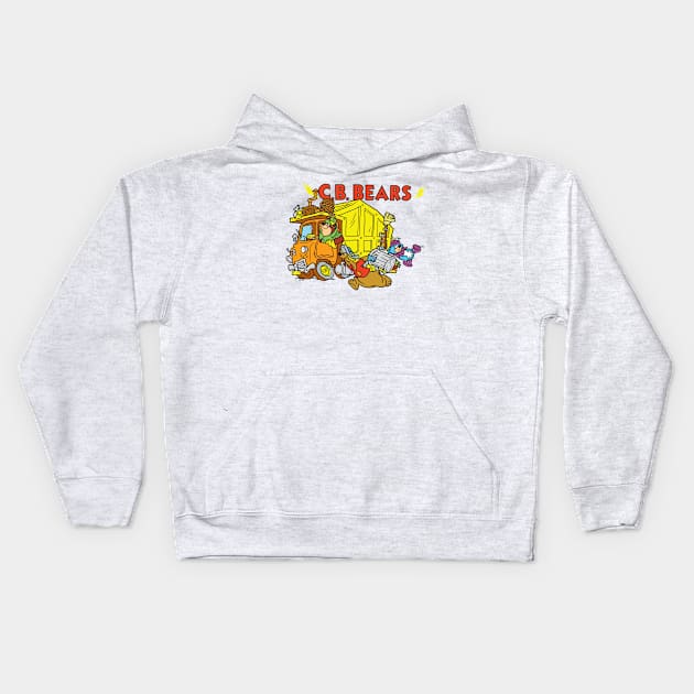 CB Bears Cartoon Kids Hoodie by Chewbaccadoll